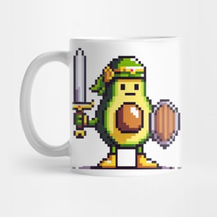 8-Bit Avocado Hero - Pixel Adventure Mug